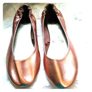 🌹 Rose Gold Slip on Flats Sz 9 Ballet Style